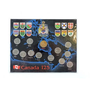 Canada 125 Coin Set in  Presentation  set
