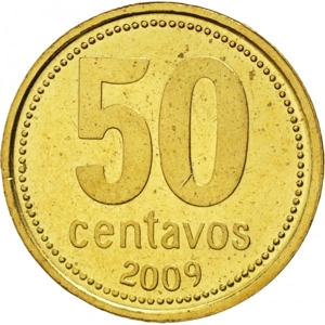 Argentina 50 centavos, 2009