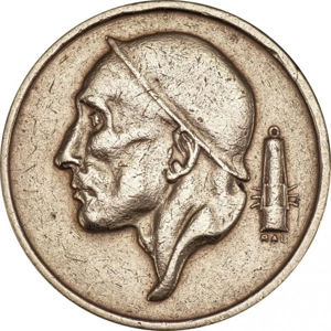 Belgium 50 centimes, 1955