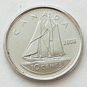 Canada 10 cents, 2008