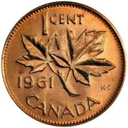 Canada 1 cent, 1961