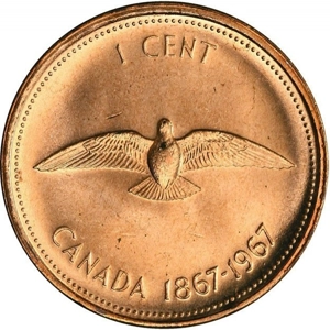 1967 Canada 1 cent,