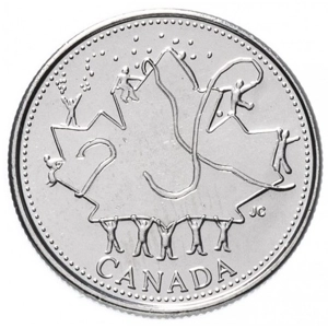 Canada 25 cents, 2002