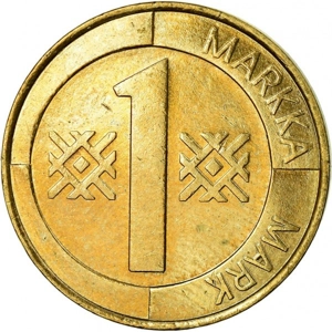 Finland 1 markka, 1998
