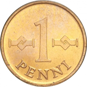 Finland 1 penni, 1967