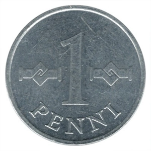 Finland 1 penni, 1970