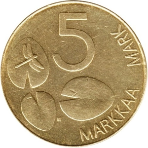 Finland 5 markkaa, 1993