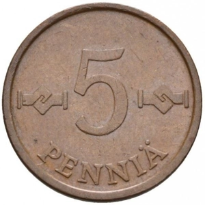 Finland 5 penniä, 1963