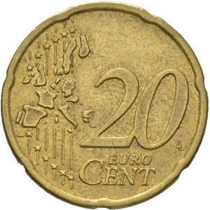 Germany 20 euro cent, 2002  A