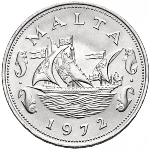 Malta 10 cents, 1972
