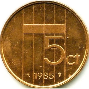 Netherlands 5 cents, 1985