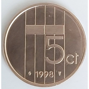 Netherlands 5 cents, 1998