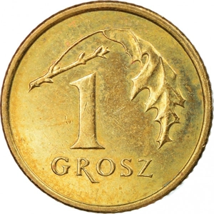 Poland 1 grosz, 2004
