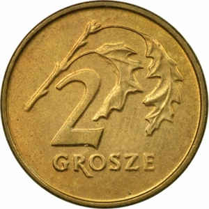 Poland 2 grosze, 1990