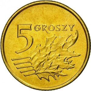 Poland 5 groszy, 2008