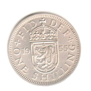 United Kingdom 1 shilling, 1955