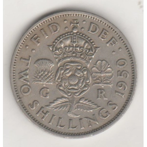 United Kingdom 2 shillings (florin), 1950, VF