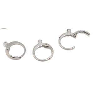 925 Sterling Silver Lever Back Earrings With Hooks ,  15 mm (2)