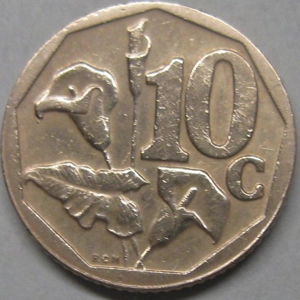 South Africa 10 cents, 2003