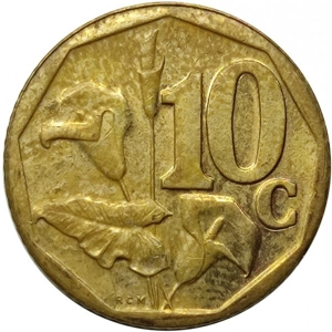 South Africa 10 cents, 2007