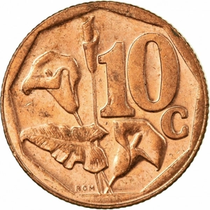 South Africa 10 cents, 2012