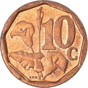 South Africa 10 cents, 2017