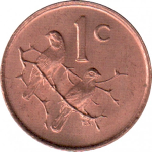 South Africa 1 cent, 1967