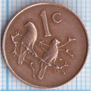 South Africa 1 cent, 1968