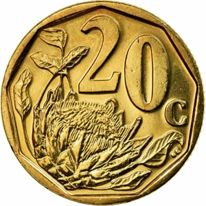 South Africa 20 cents, 2008