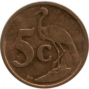 South Africa 5 cents, 2005