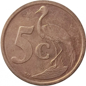 South Africa 5 cents, 2007