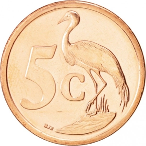 South Africa 5 cents, 2008