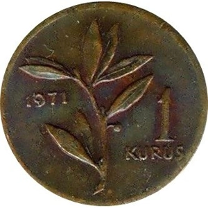 Turkey    1971    1 Kurus