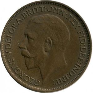 1918  H  United Kingdom ½ penny,