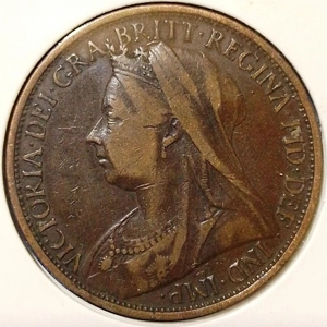 United Kingdom 1 penny, 1896  Good