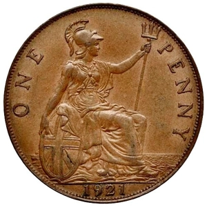 United Kingdom 1 penny, 1921  Fine