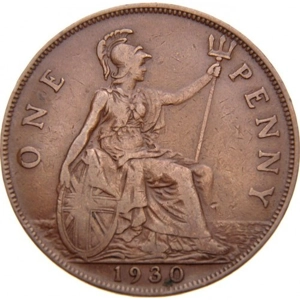 United Kingdom 1 penny, 1930  VF