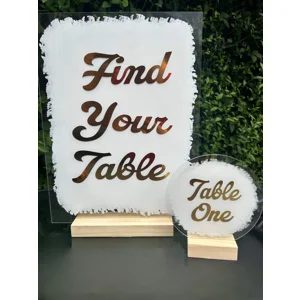 Wedding table numbers