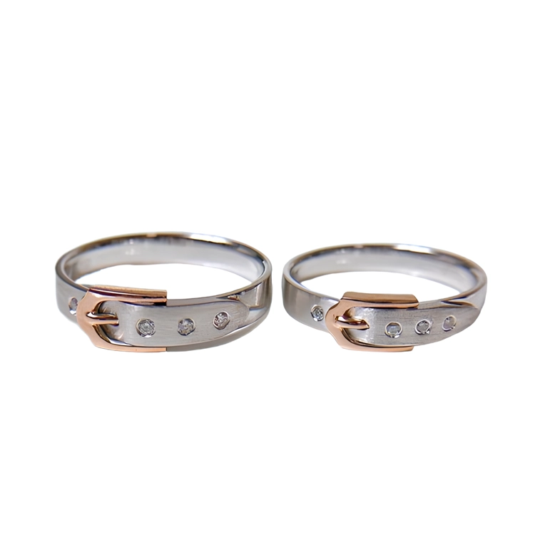 18K Gold Round Natural Diamo..