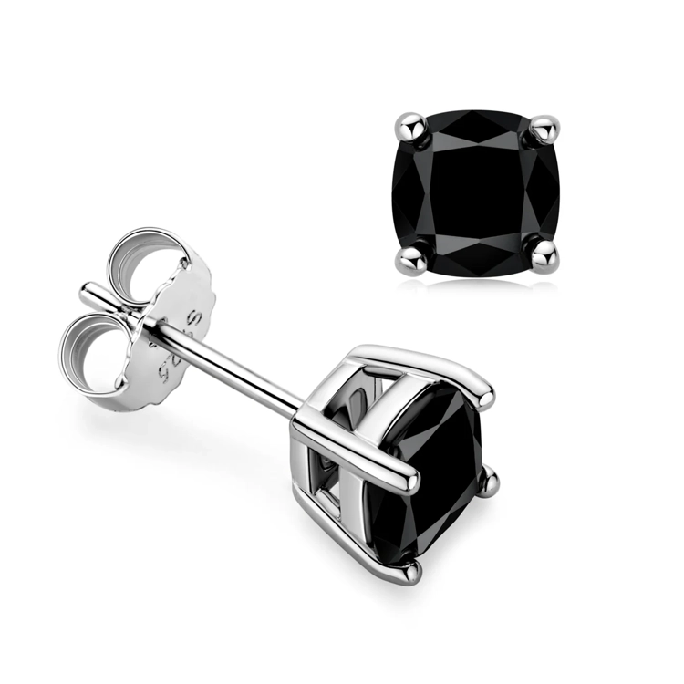 Adze's 1ct Cushion Cut Black..