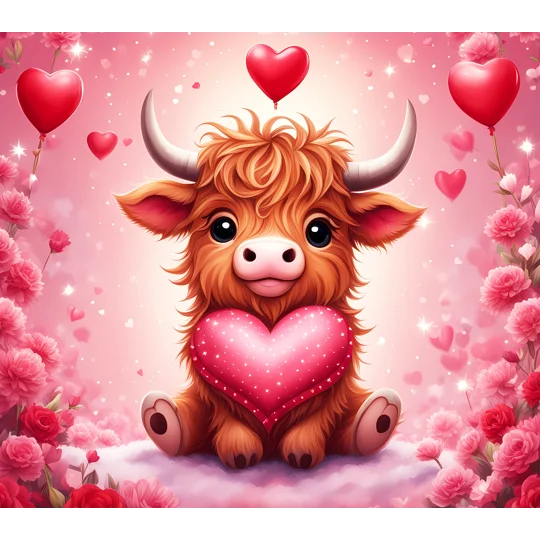 Tumbler Cup UK - Valentine Highland Cow