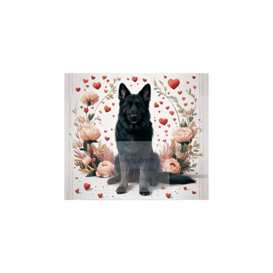 Tumbler Cup UK - Love is a Black German Shepherd