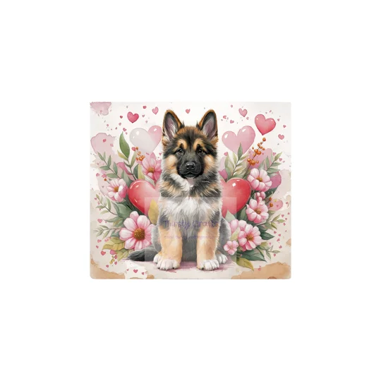 Tumbler Cup UK - Love is a Black and Tan German Shepherd