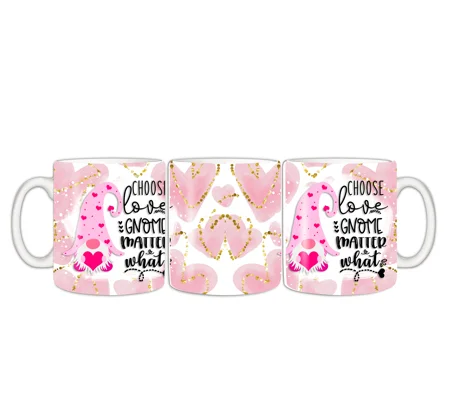 Personalised Mug UK - Choose Love Gnome matter what