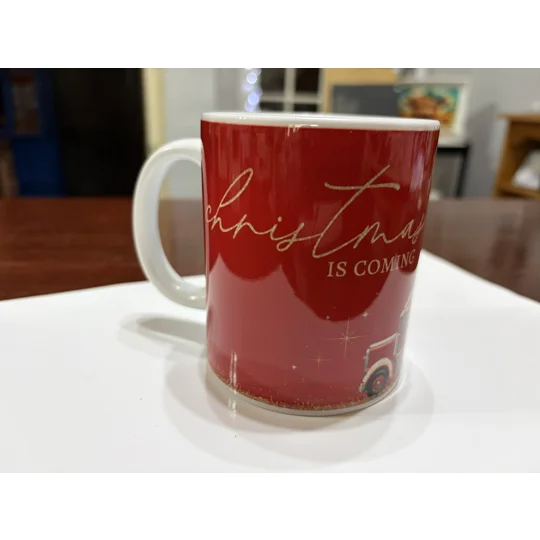 Personalised Santa Christmas Lorry Mug UK