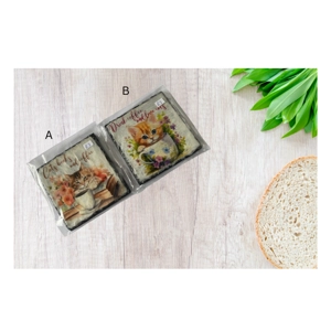 Kittens - Decoupage Slate Coaster
