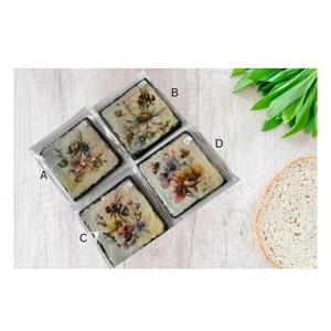Bumble Bees - Decoupaged Slate Coaster