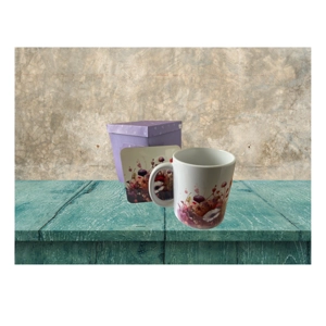 Floral Mug and Coaster Set 1