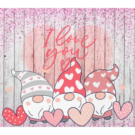 Tumbler Cup UK - I Love You - Gnomes
