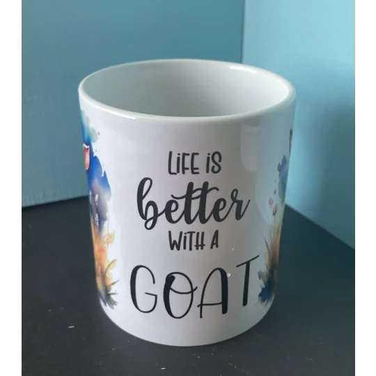Personalised Mug UK - Life is better with a goat